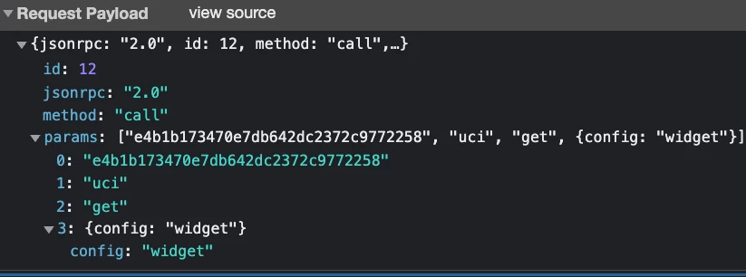 /UBUS api route
