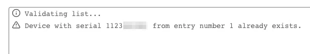Claiming process error